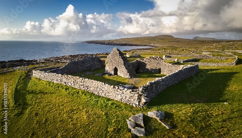 dun aonghasa or dun aengus the largest prehistoric stone fort of the aran islands popular tourist attraction important archaeological site inishmore island ireland