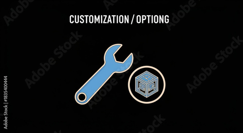 Stylized silver whisk illustration with dynamic curves, creating a sense of movement and culinary preparation