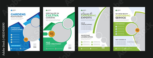 lawn care flyer design, Agriculture farming service. Farming service flyer.