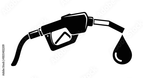 Fuel Pump Nozzle Icon – Gasoline Refueling Symbol for Petrol, Energy, and Automotive Services
