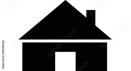 House Icon – Minimal Home Symbol for Real Estate, Property, and Housing Design