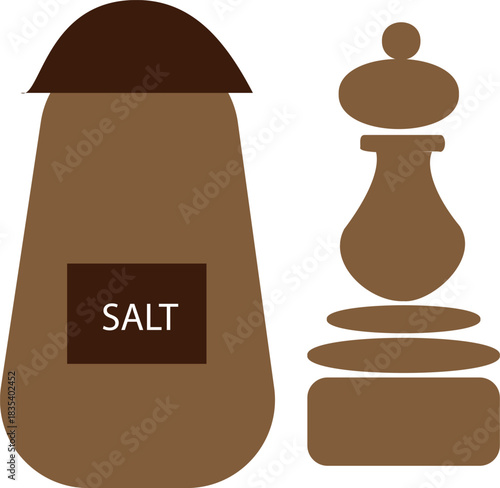 icon of salt and paper pot