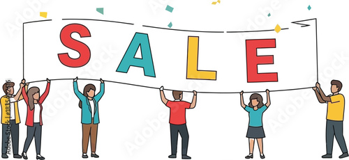 Sale banner promotion discount offer retail shopping marketing event price deal