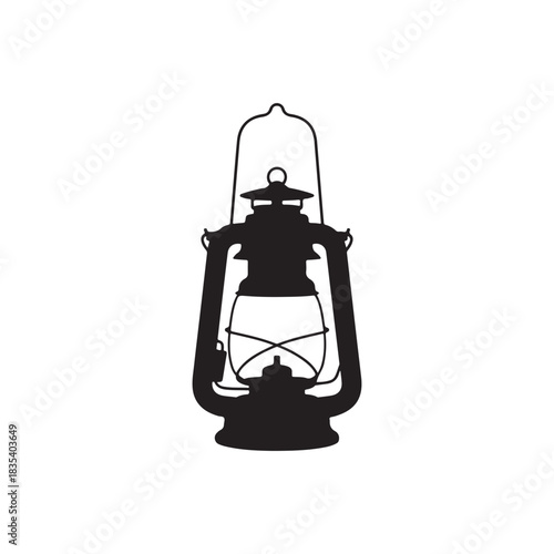 vintage oil lamp.vector eps 10