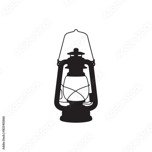 vintage oil lamp.vector eps 10