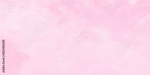 Delicate pink watercolor paper texture with vintage heart pattern art design