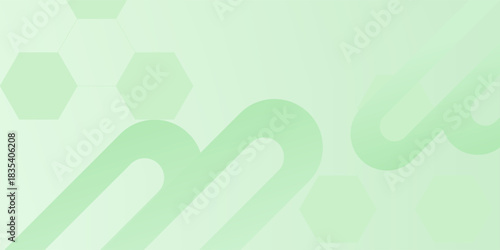 Creative linear green background. Bg, landing page and digital design concept. 3D Rendering