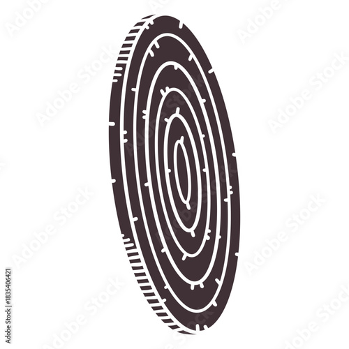 Detailed Archery Target Sideview