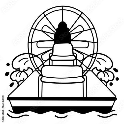 Airboat ferry water transport