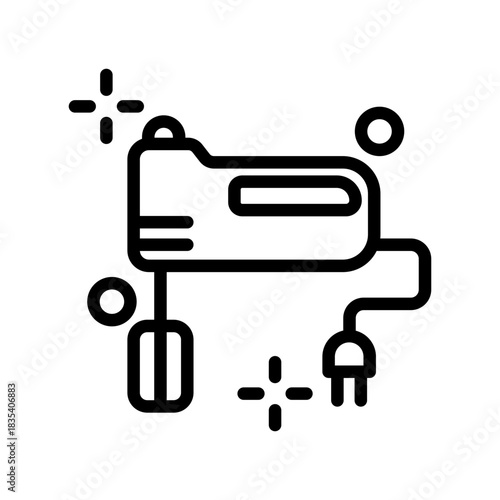 Mixer icon design template SVG