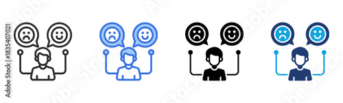 Behavior icon Multi Style Vector Illustration