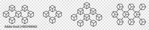 Blockchain concept icon