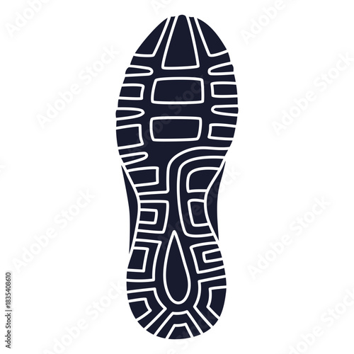 Simple running shoe sole