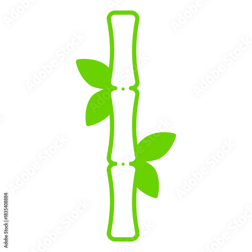 Botanic nature bambu icon