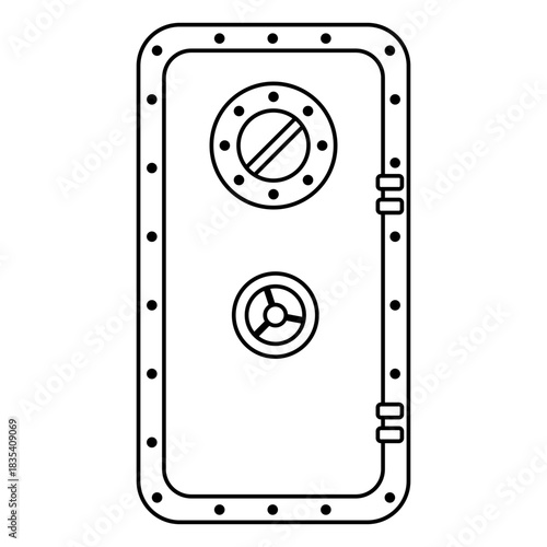 Simple navy submarine door transport