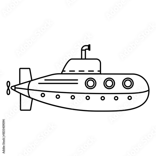 Simple submarine navy marine transport