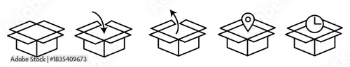 Delivery box icon
