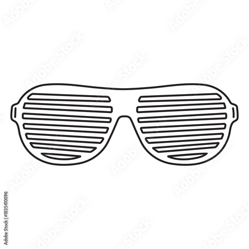 Shutter glasses stroke 80s