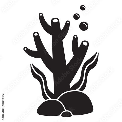 Reef cut out seaweed