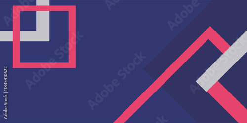 Background Cover | Blue, navy blue, squares, lines, geometry