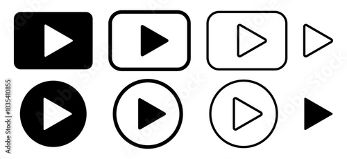 Play buttons set