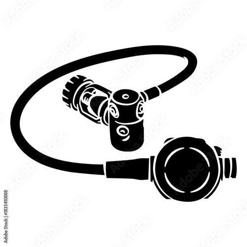 Scuba diving gear regulator cutout