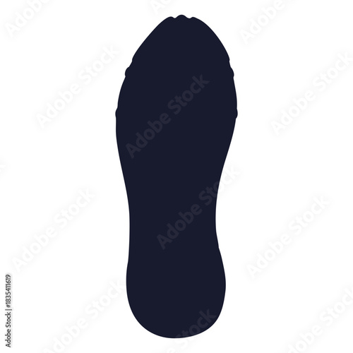 Running shoe sole silhouette