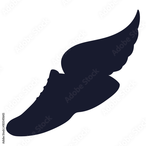 Running shoe wings silhouette