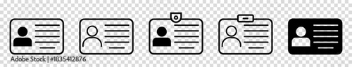 ID card icons