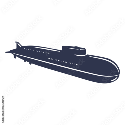 Submarine cut out realistic