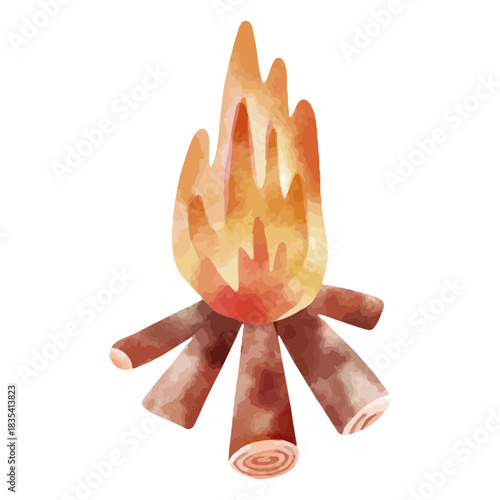 Winter weather bonfire nature