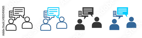  Communication icon set multiple style collection	