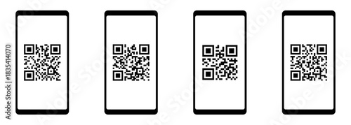Set of QR code scan in smartphone