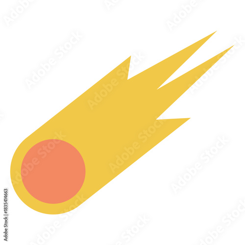 Minimalist meteor icon
