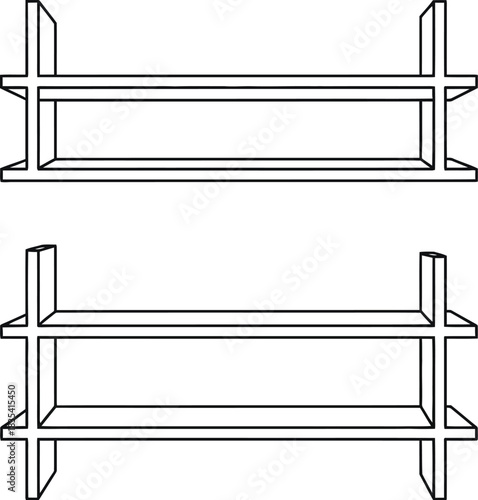 Shelves storage furniture interior design organization display minimalist home