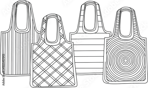 Reusable bags shopping bags tote bags eco friendly sustainable grocery market