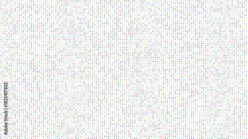 binary code digits zero and one with seven segment font on white background for computer science
