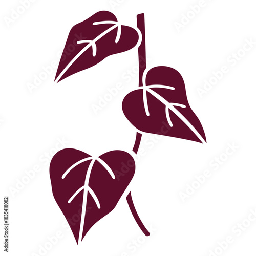 Pothos cut out botanical