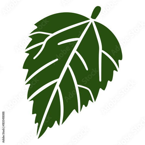 Dentale leaf cut out botanical