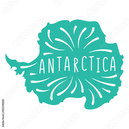 Antartica Continent Map