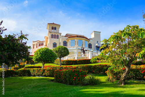 Photography Castillo Serrallés, a historic mansion and its gardens built on El Vigia Hill ov