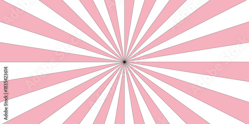 Ray star template burst background design.pink swirling pattern background with Vortex starburst spiral twirl strips. Comic design element.