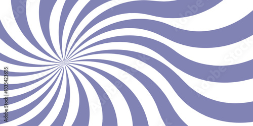 Ray star template burst background design.purple swirling pattern background with Vortex starburst spiral twirl strips. Comic design element.