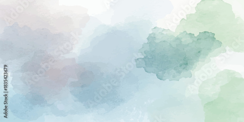 Soft pastel watercolor texture, ideal for background use in design projects or prints.Abstract background with blue and pink watercolor paint. abstract color powder explosion on white background.