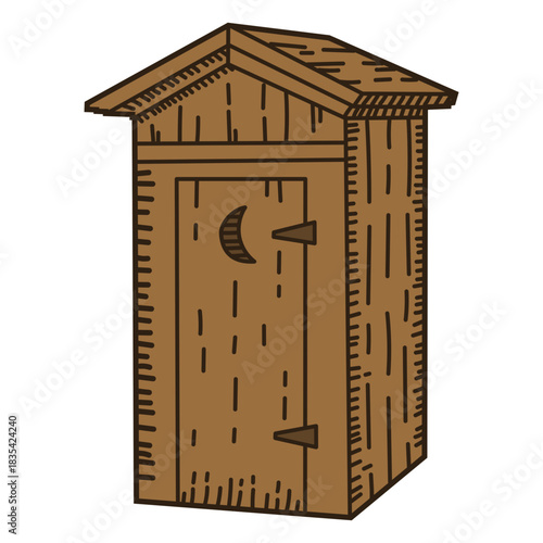 Wild west bathroom cabin color stroke