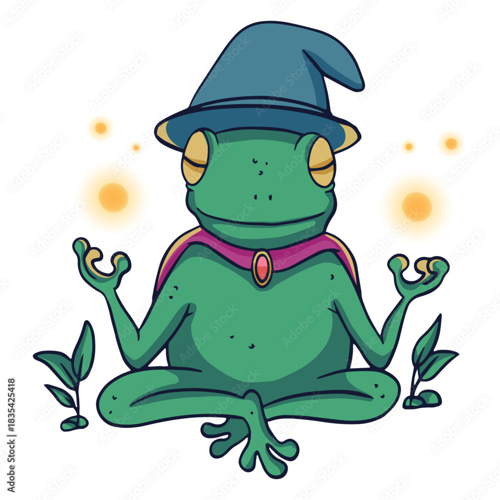 Fototapeta premium Mystic frog magic character