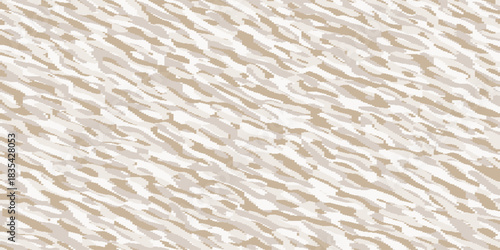Digital Camouflage Pattern, Beige and White Tactical Texture for Fashion Gaming and Design