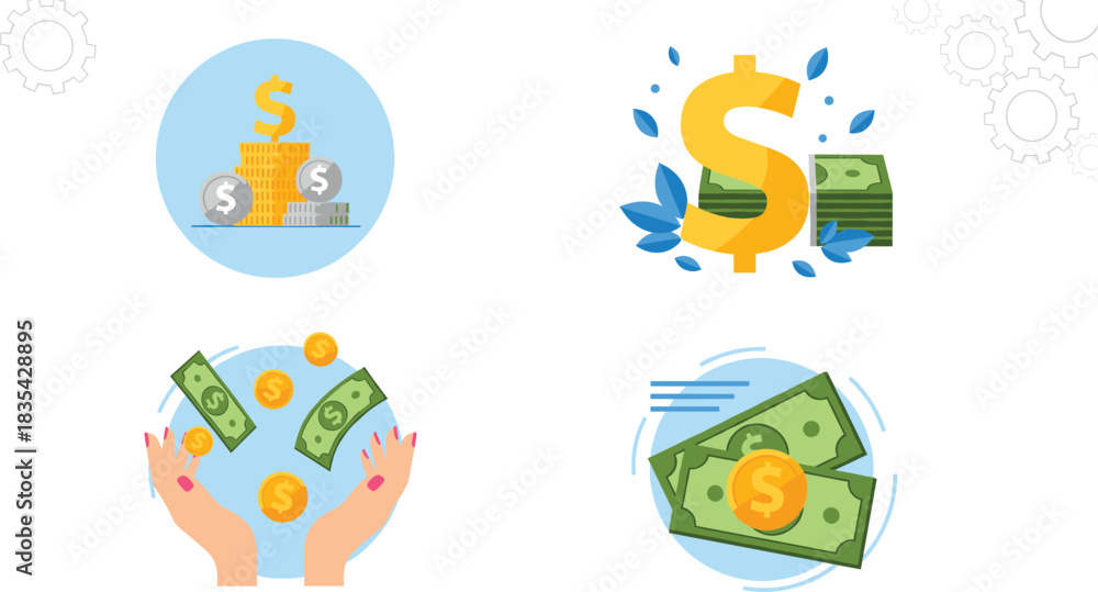 Fototapeta premium Concept illustrating the ease of modern online shopping and e-commerce, where a simple hand click gesture initiates a digital purchase and delivery process.