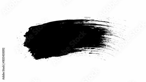 Abstract grunge background with black ink splashes, vector splatter, and paint drops creating a dirty frame texture