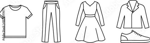 Clothing apparel fashion garment style wear textile outfit wardrobe design